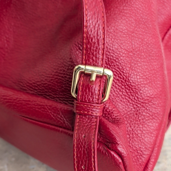 NWT Mario Valentino Red Studded Backpack - Picture 12 of 13